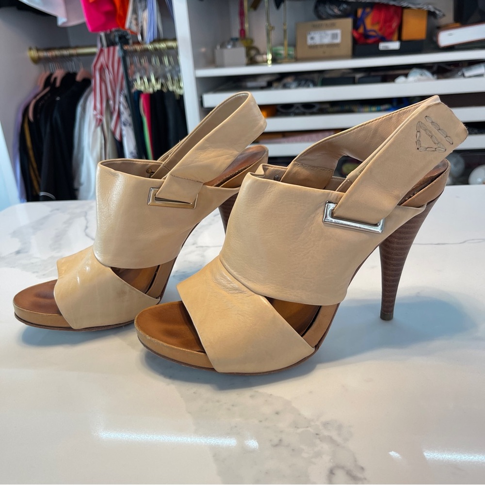 Theory Nude Heeled Sandals Size 41